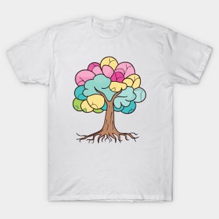 Tree of life with roots and colorful leaves 03 T-Shirt